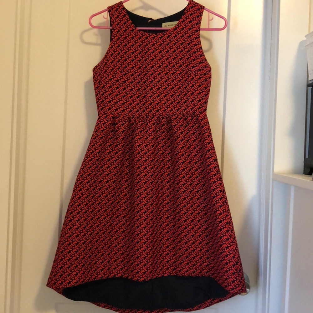 Red/ navy Anthropologie dress
